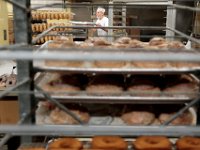 1008020024 ma nb MasDonuts  Ed Lemieux is seen making donuts at Ma's Donuts on Acushnet Avenue in the north end of New Bedford.   PETER PEREIRA : food, restaurant, eat, morning, breakfast, work, labor